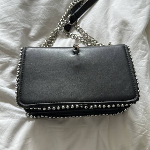 MERSI Black Studded Chain Shoulder Bag - Picture 3 of 5